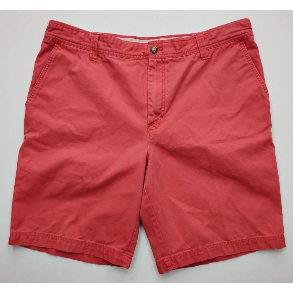 IZOD Men's Stretch Flat Front Chino Short Saltwater Mens size‎ 38 10in inseam